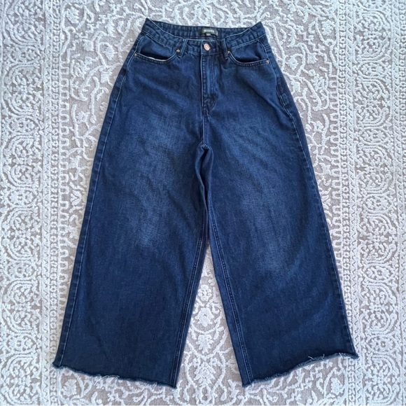 Missguided Wide Leg Palazzo Jeans - Picture 3 of 13